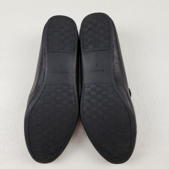 Birdies Starling Leather Loafer Flat Women 8 Black Laser Cut Slip On Casual Shoe - Picture 11 of 13